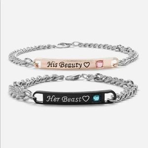 🔥3/$25🔥Her Beast His Beauty Matching Bracelets